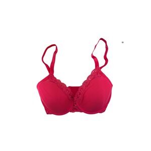 Natori Feathers Underwire Contour Bra Neon Rose Pink 741299 30D NEW